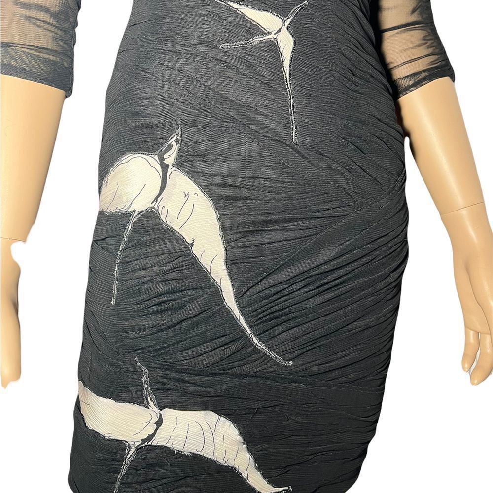 Foley + Corinna black Tulle Dress fitted - Picture 2 of 12
